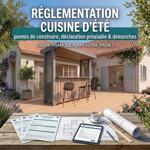 Réglementation cuisine d'été : permis de construire, déclaration préalable et démarches