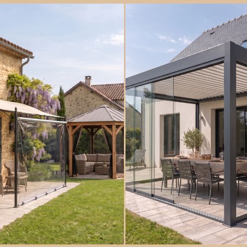 Fermer une pergola : toutes les solutions selon votre besoin